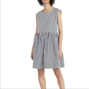 Madewell Gingham Tie Back Dress